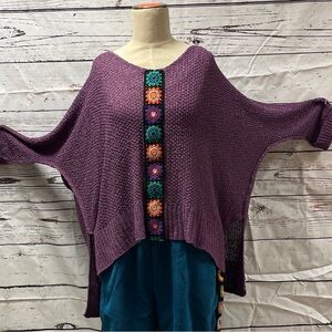 Granny Square One Size Sweater